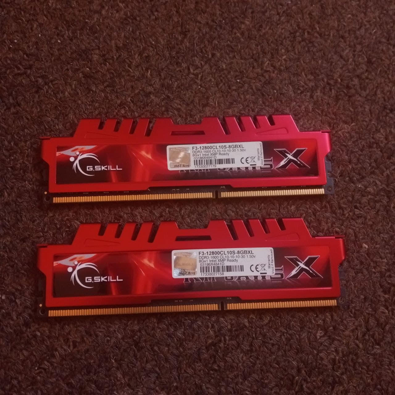 G.SKILL RipjawsX DDR3 8*2